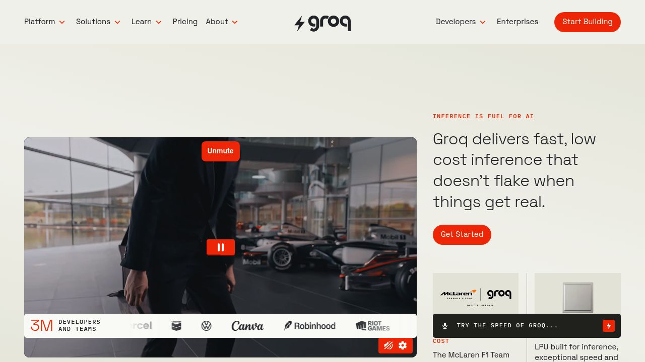 Groq screenshot