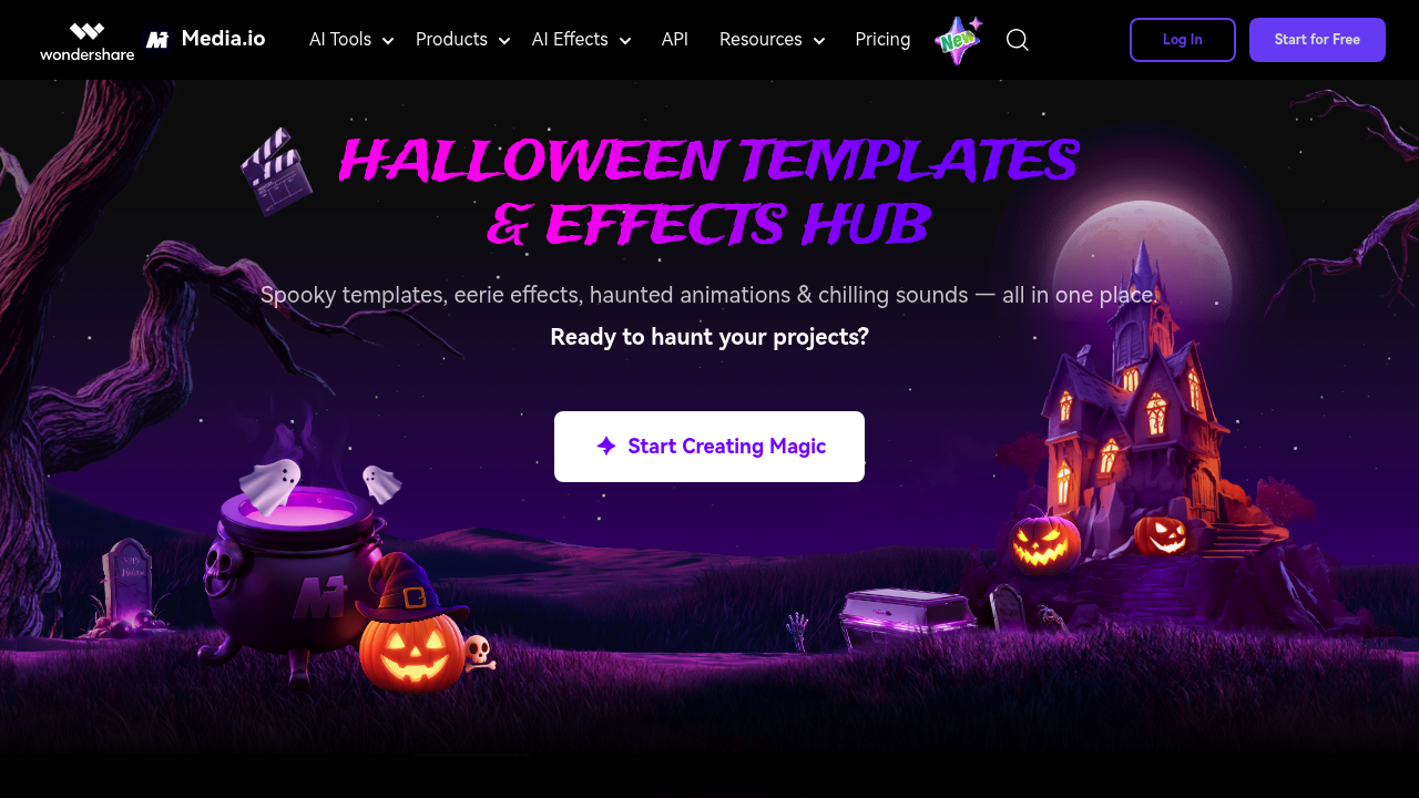 Halloween AI Filters by Media.io screenshot