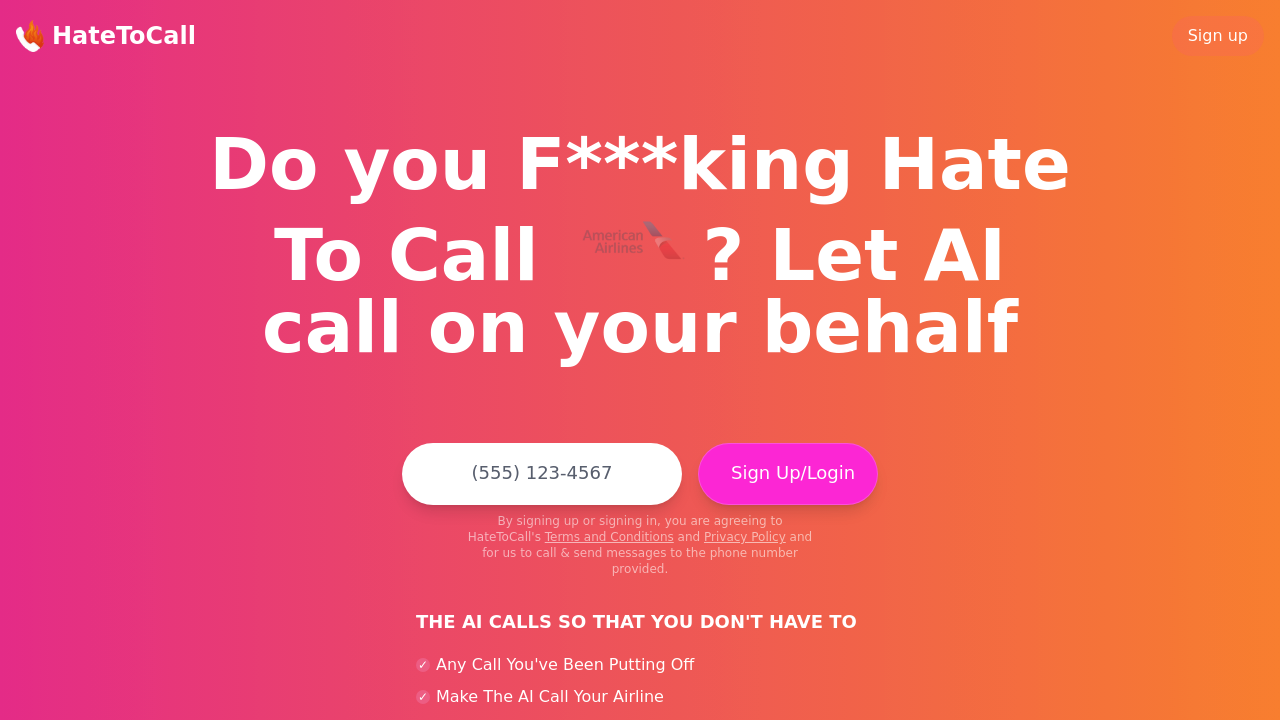 HateToCall screenshot