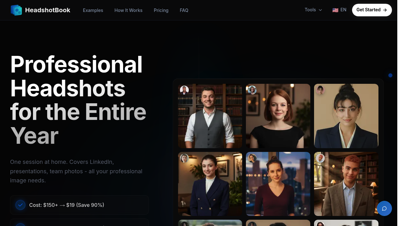 HeadshotBook - AI Headshot Generator screenshot