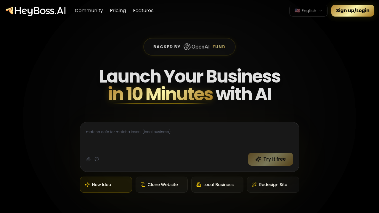 HeyBoss AI screenshot