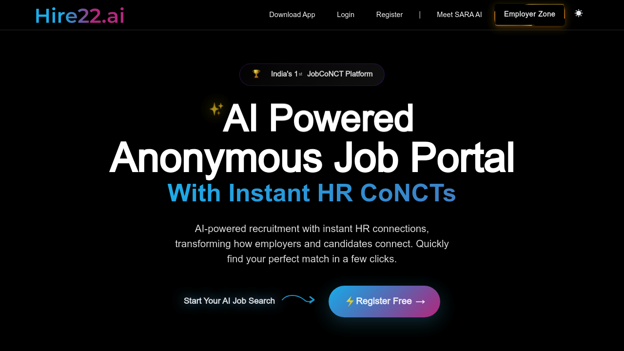 Hire22.ai screenshot