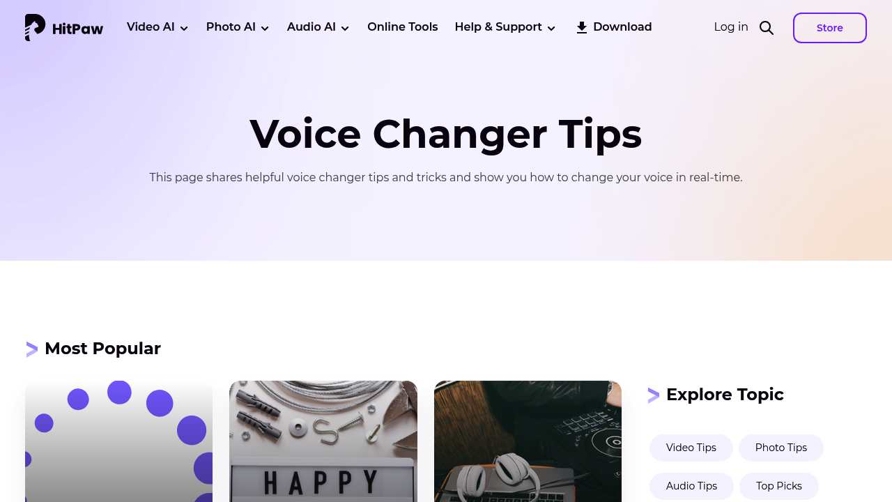 HitPaw Voice Changer screenshot
