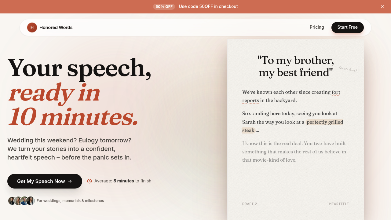 Honored Words screenshot