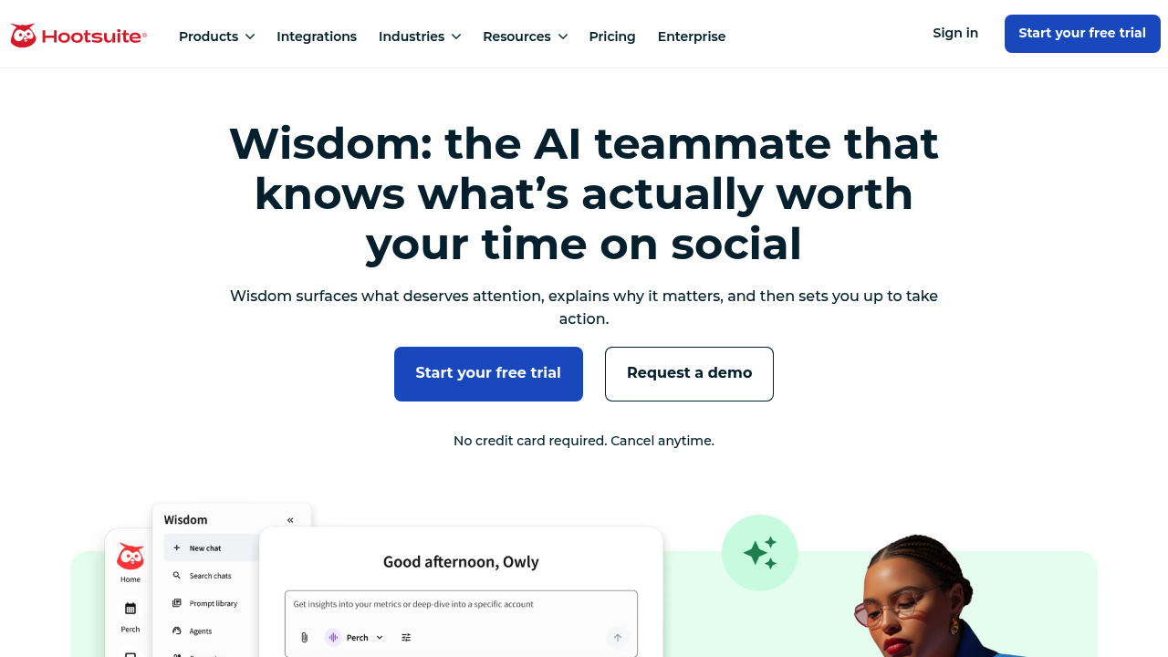 Hootsuite AI (OwlyWriter AI) screenshot