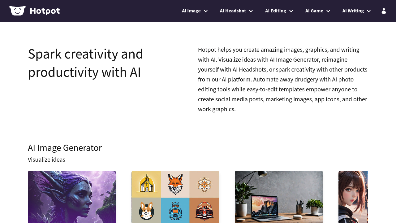 Hotpot AI screenshot