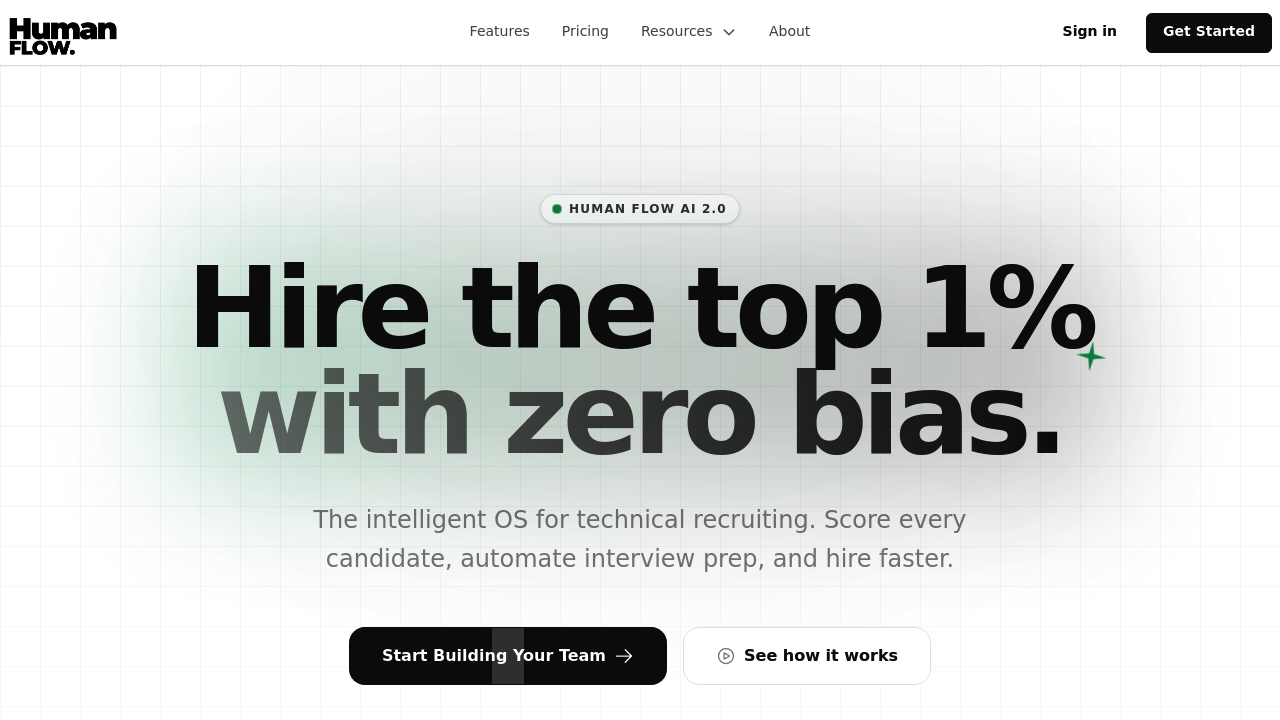 HumanFlow (AI hiring co-pilot) screenshot