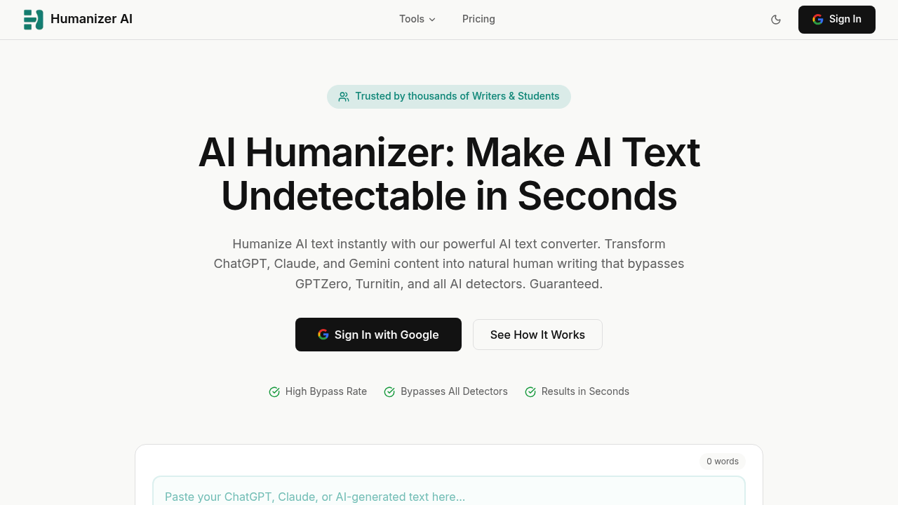 Humanizer AI screenshot