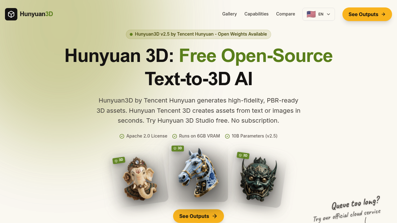 Hunyuan 3D screenshot