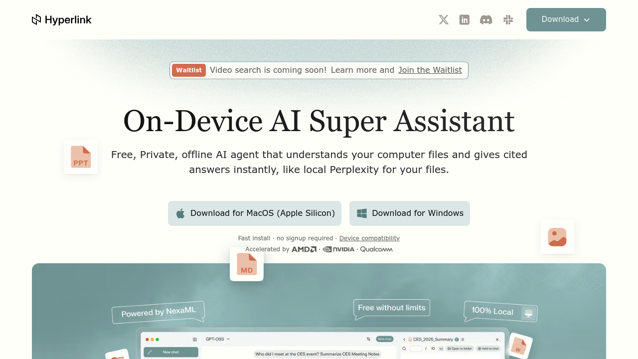 Hyperlink by Nexa AI screenshot