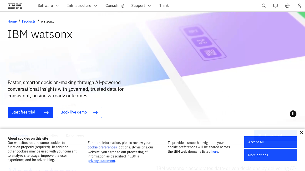 IBM watsonx screenshot