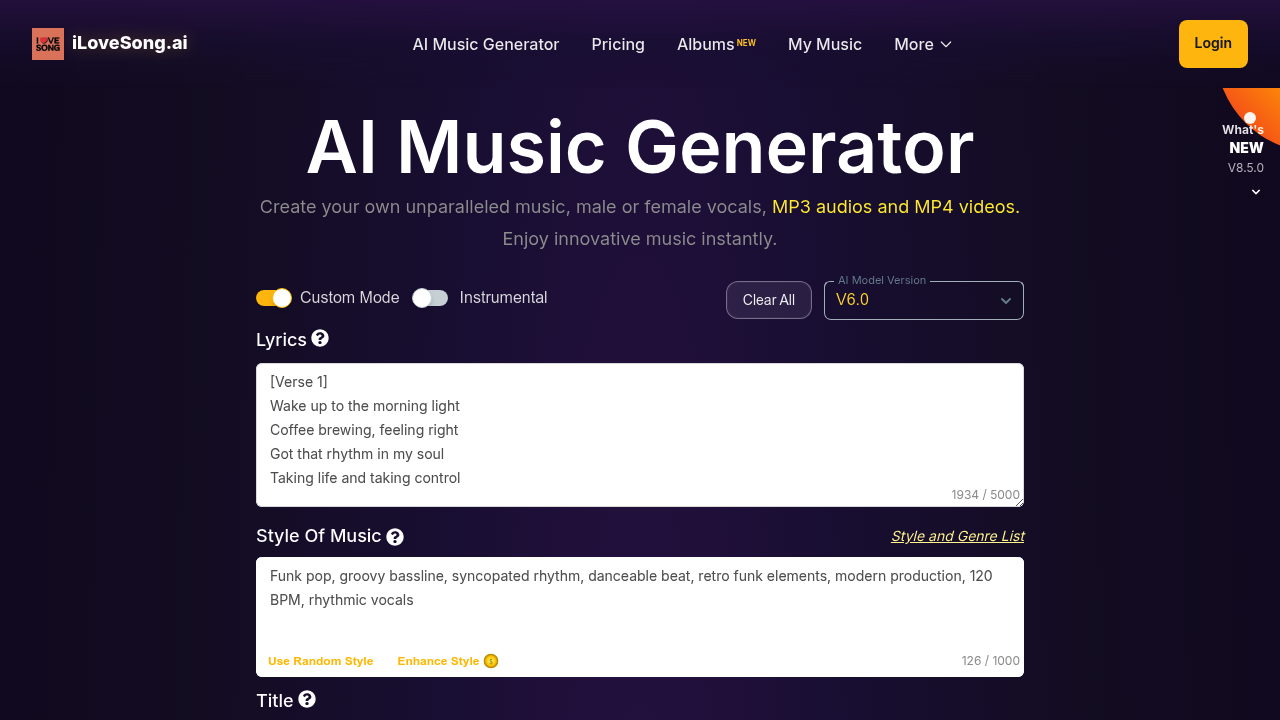 iLoveSong AI screenshot