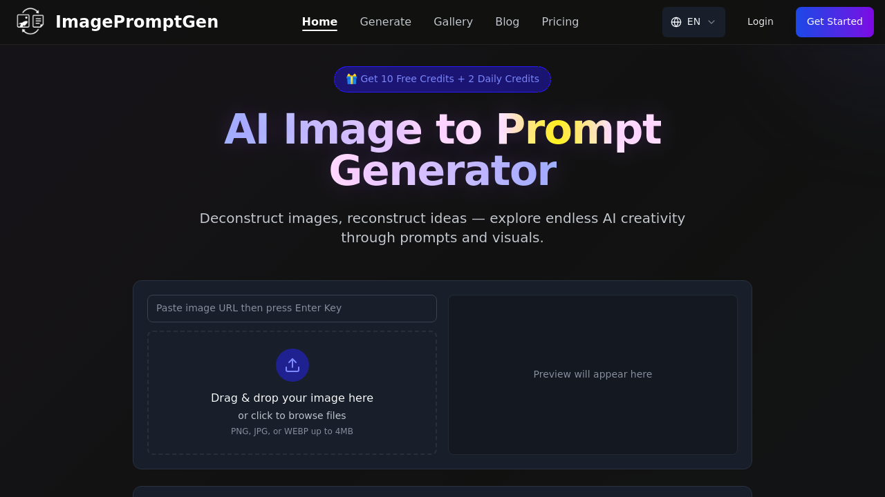 ImagePromptGen screenshot
