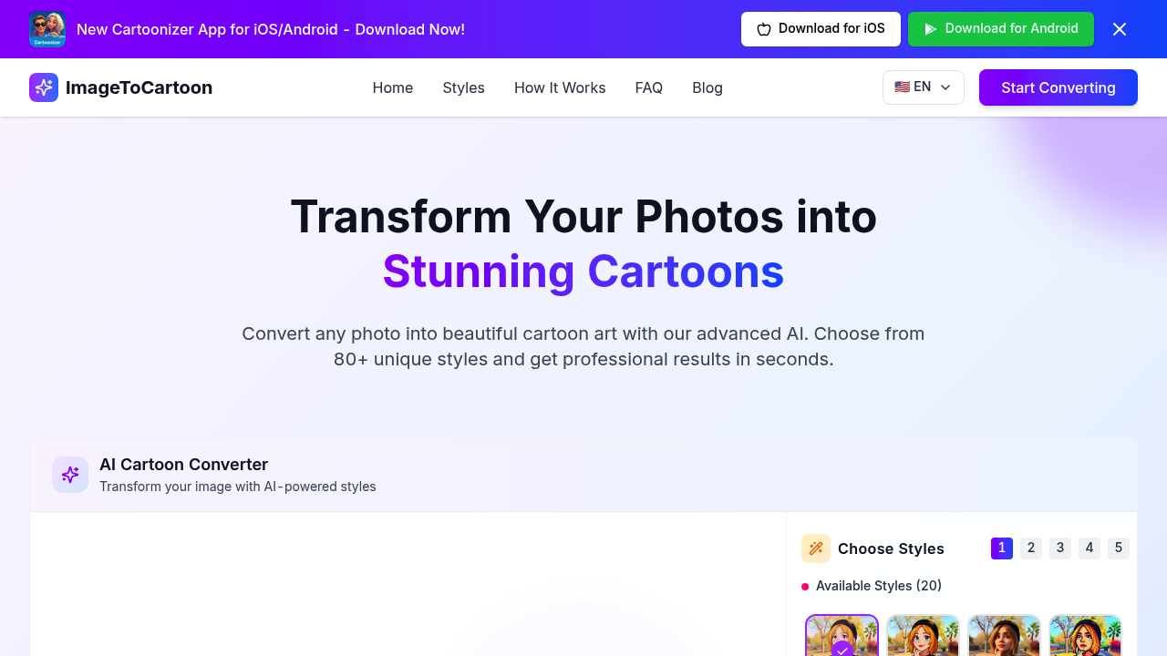 ImageToCartoon screenshot