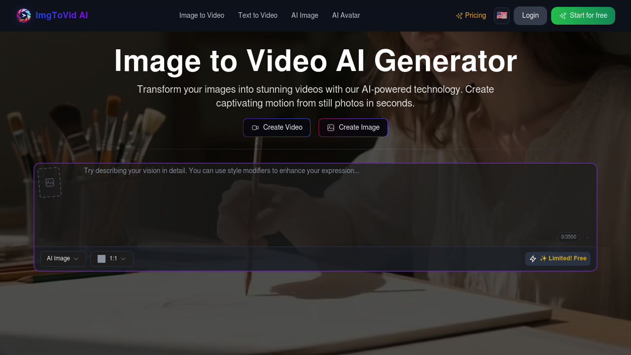 ImgToVid AI screenshot
