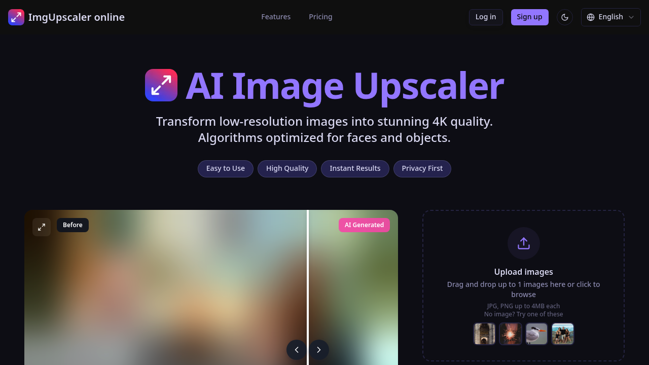 ImgUpscaler.Online screenshot