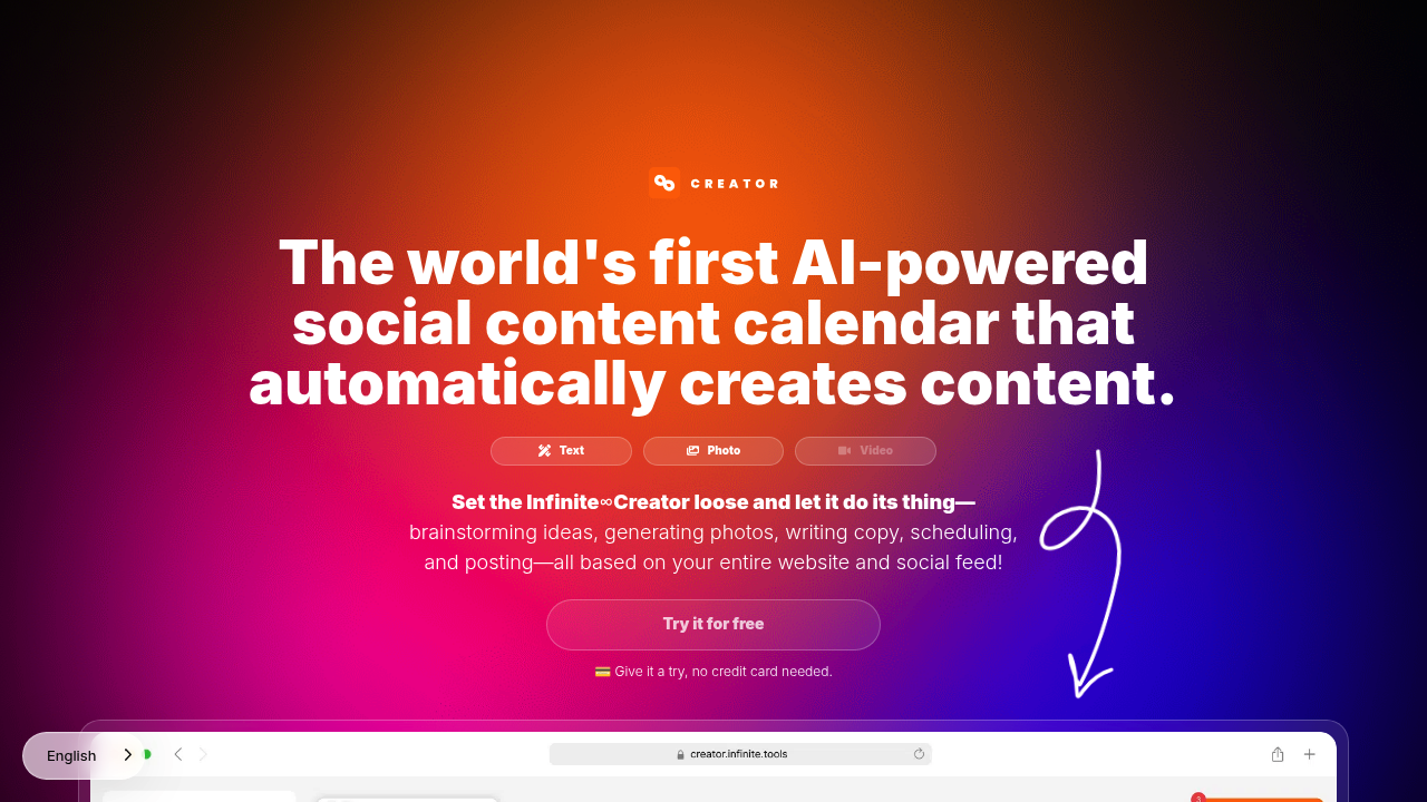 Infinite Creator screenshot