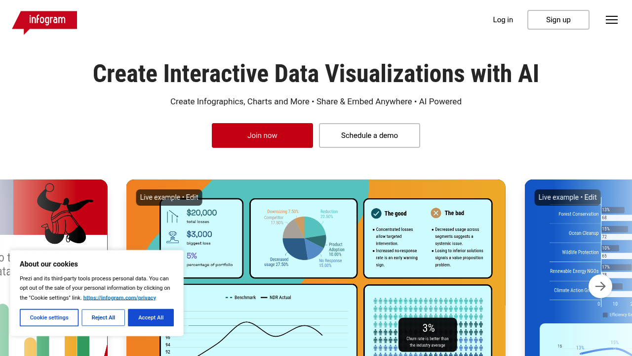 Infogram screenshot