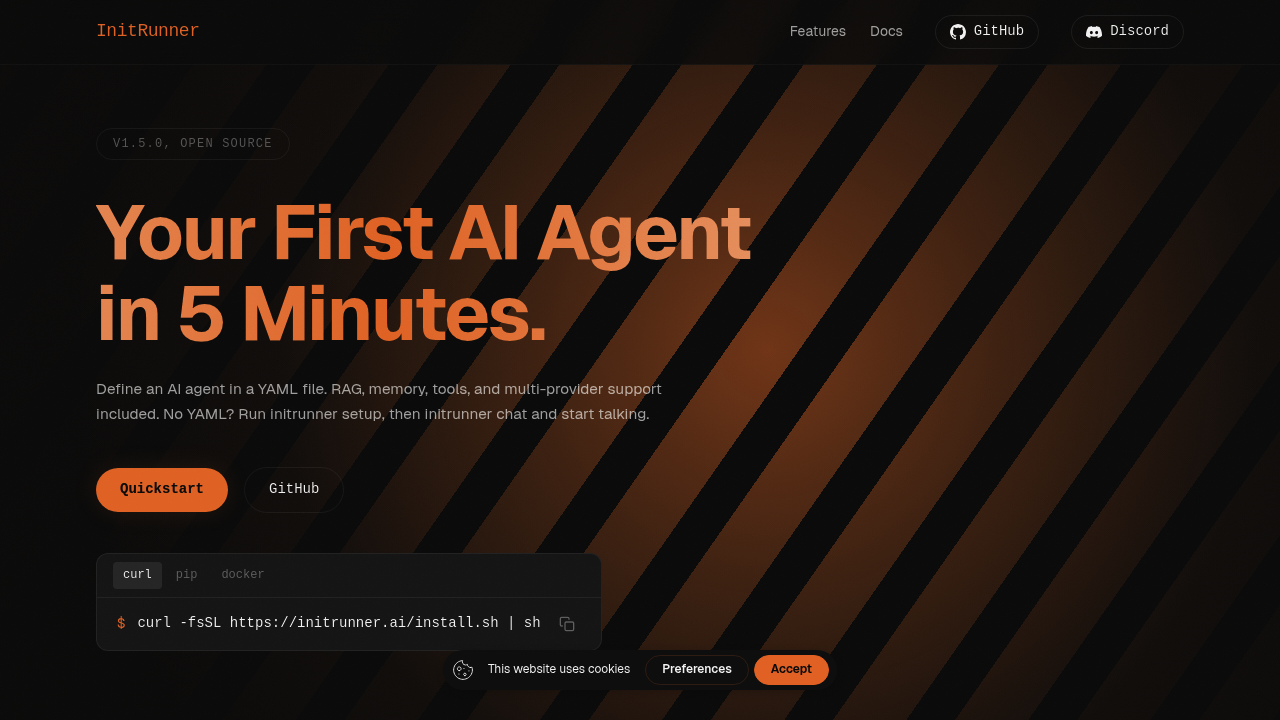 InitRunner screenshot