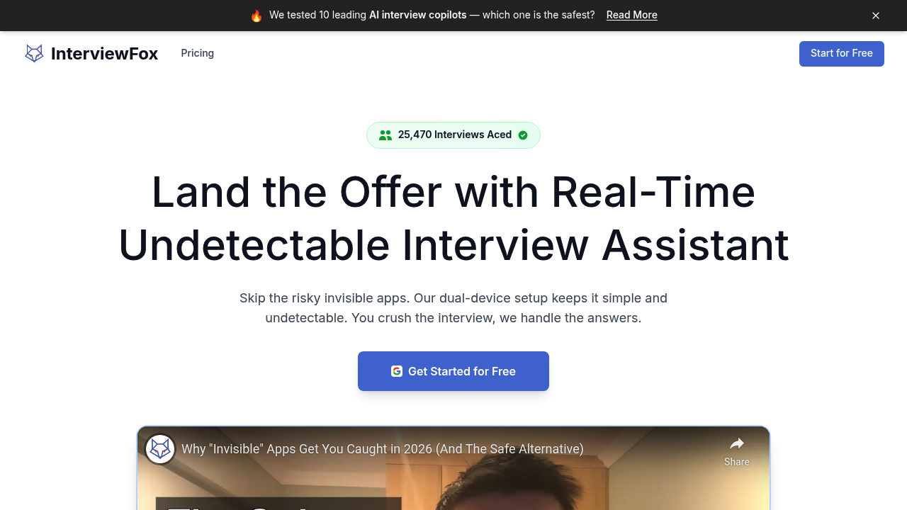 InterviewFox screenshot