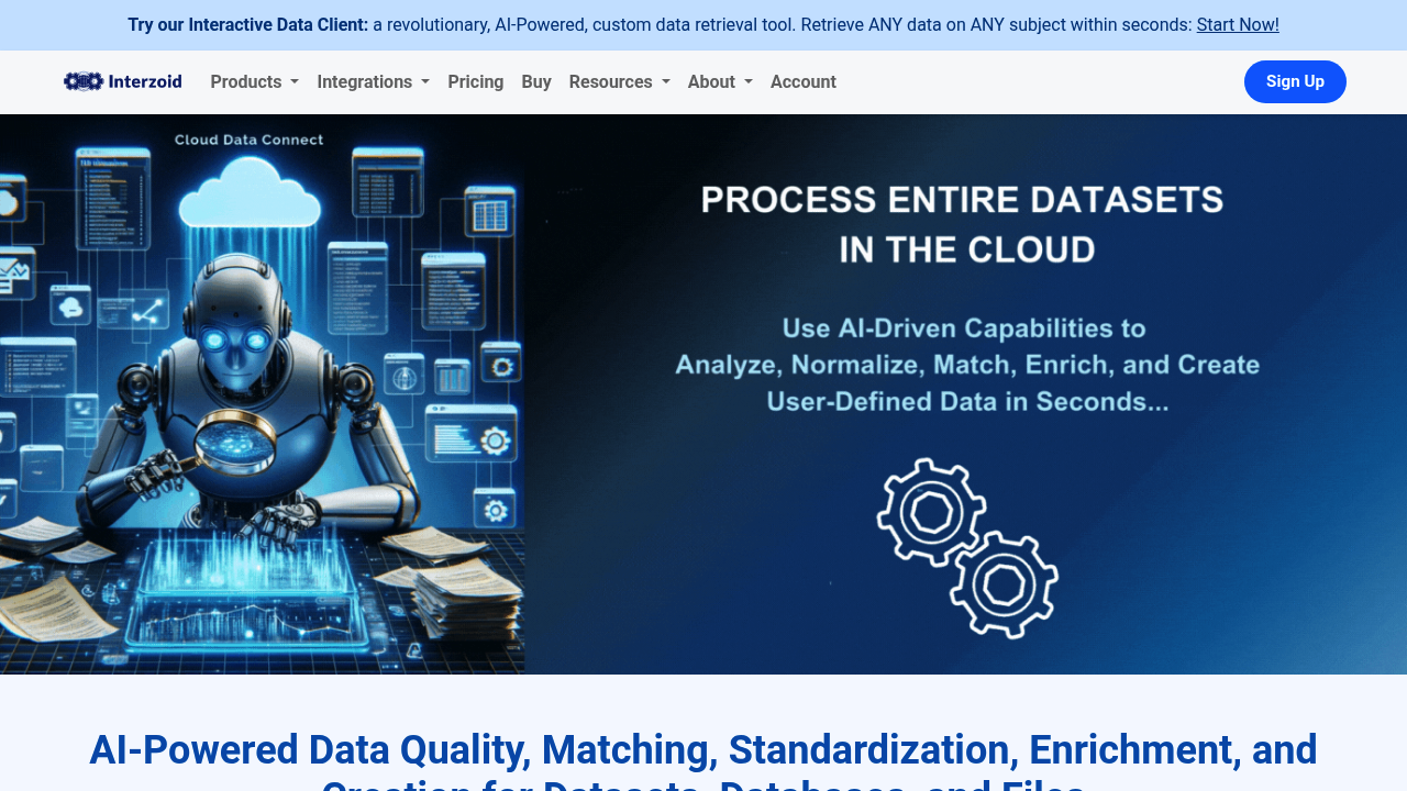Interzoid screenshot