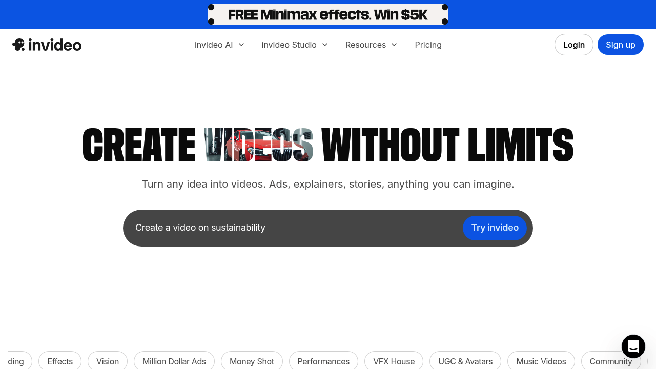 Invideo AI screenshot