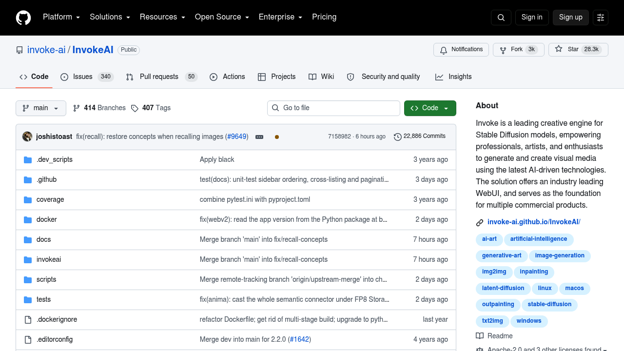 InvokeAI screenshot