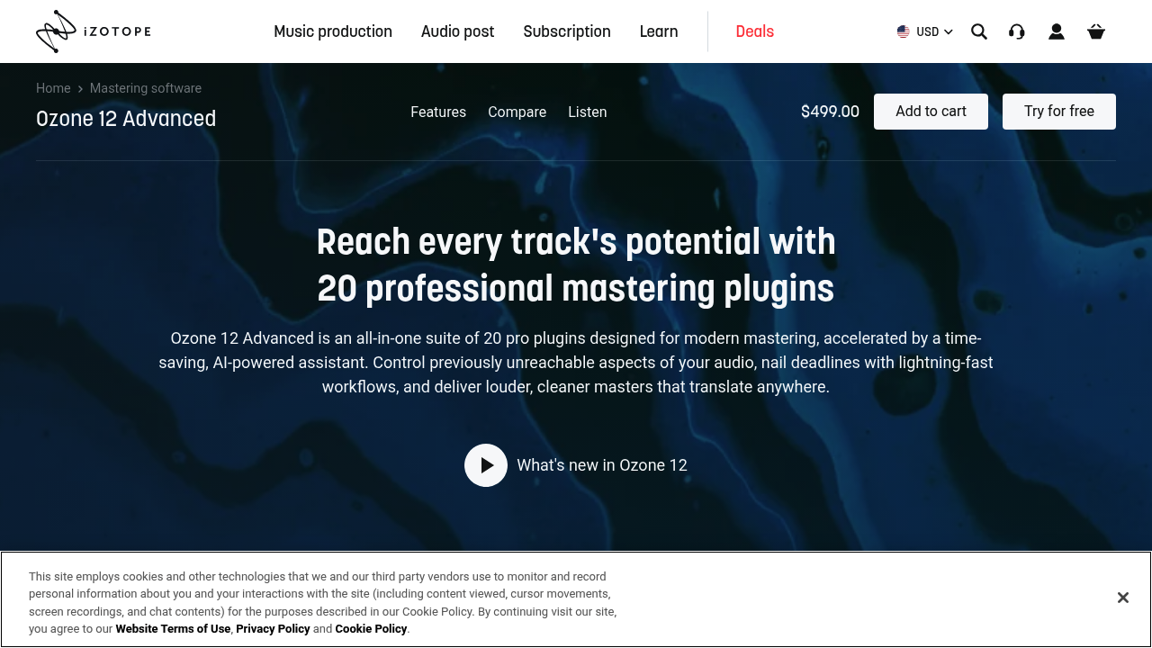 iZotope Ozone screenshot