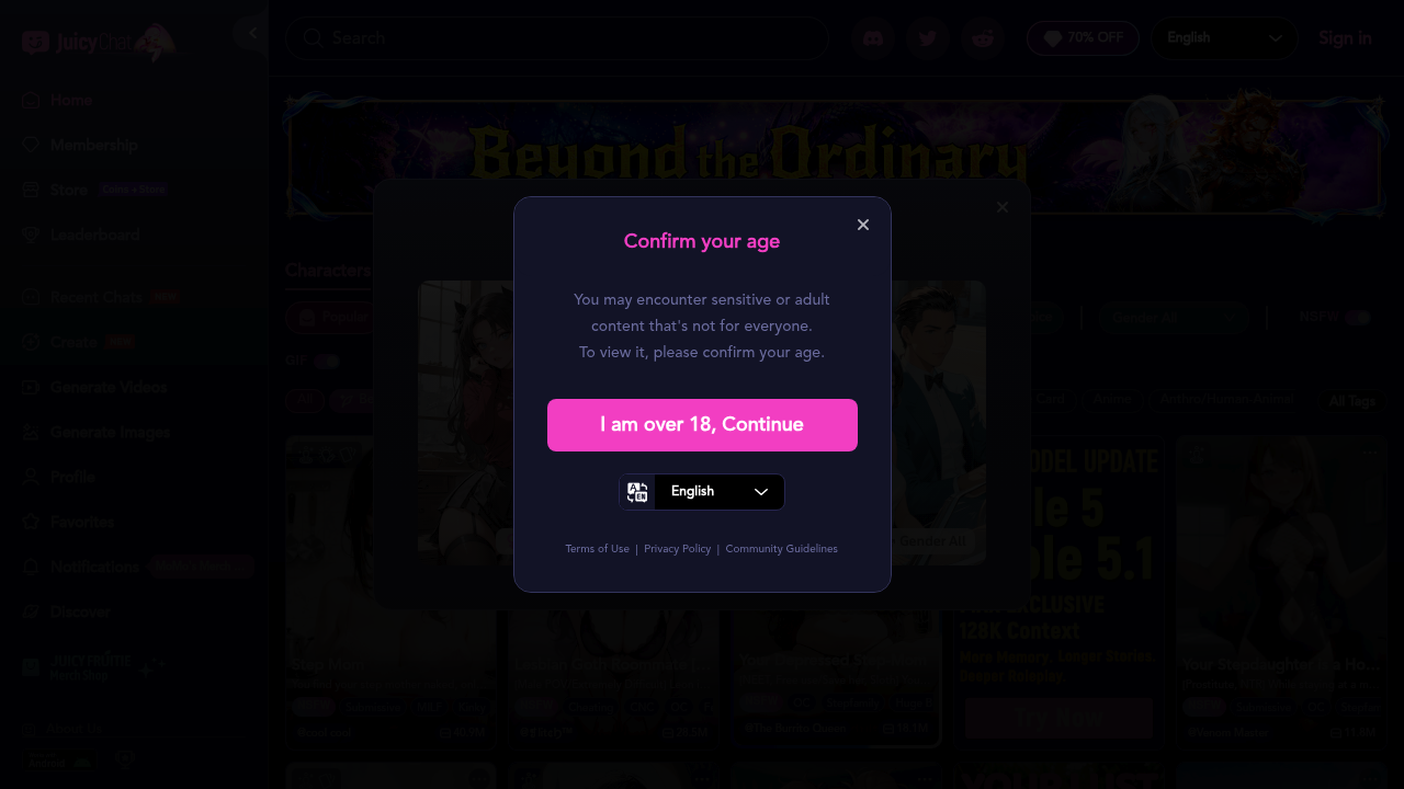 JuicyChat screenshot