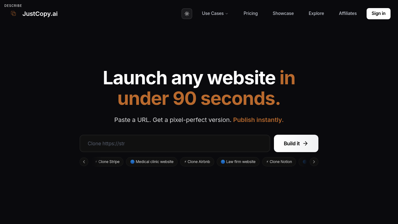 JustCopy.ai screenshot