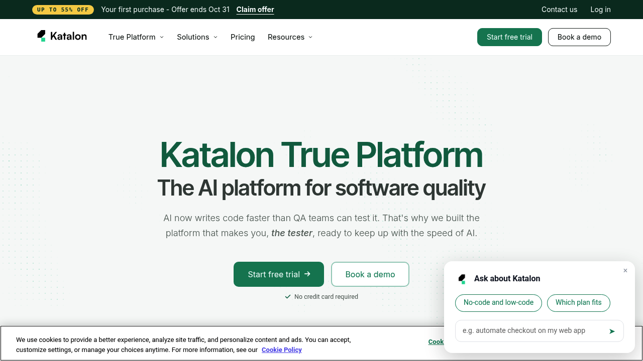 Katalon screenshot