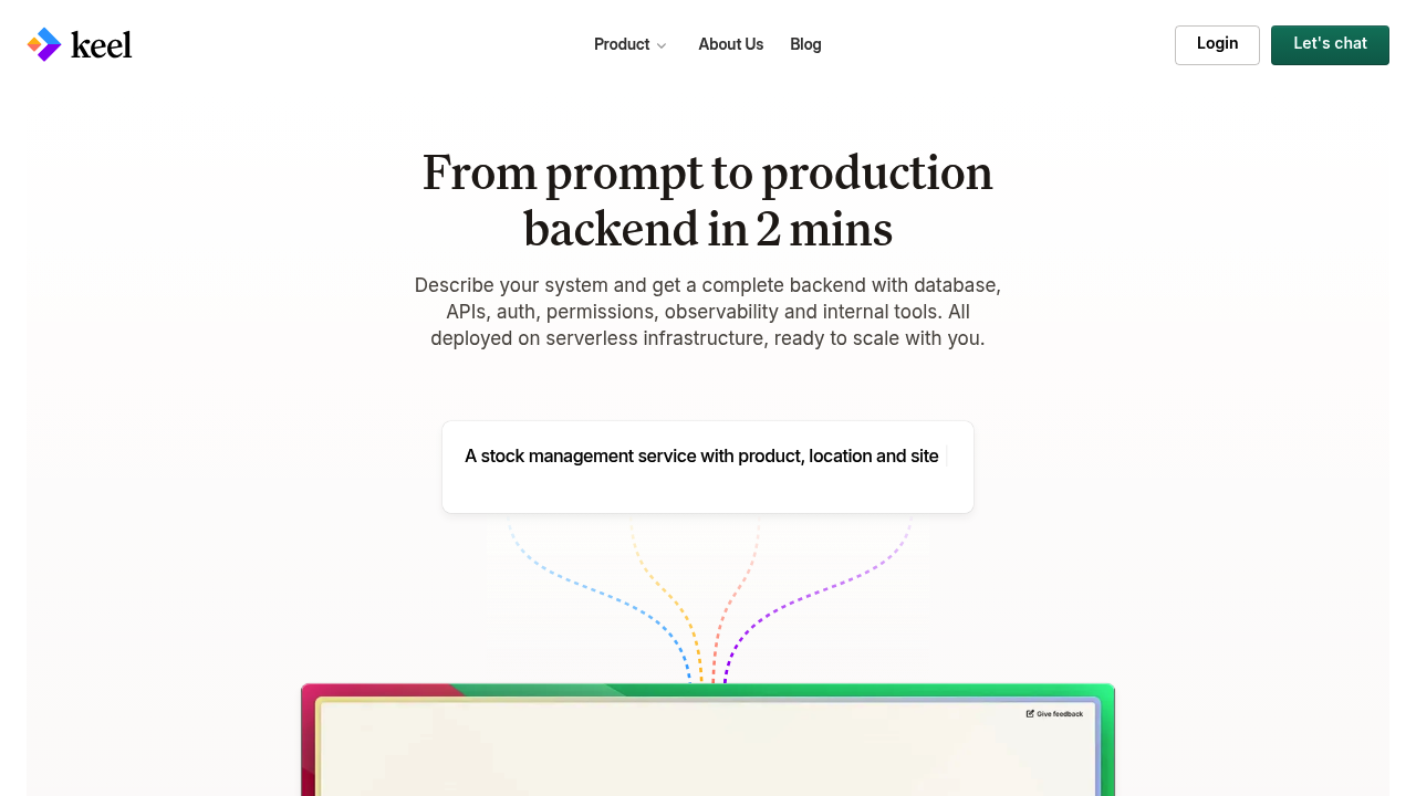 Keel Studio screenshot