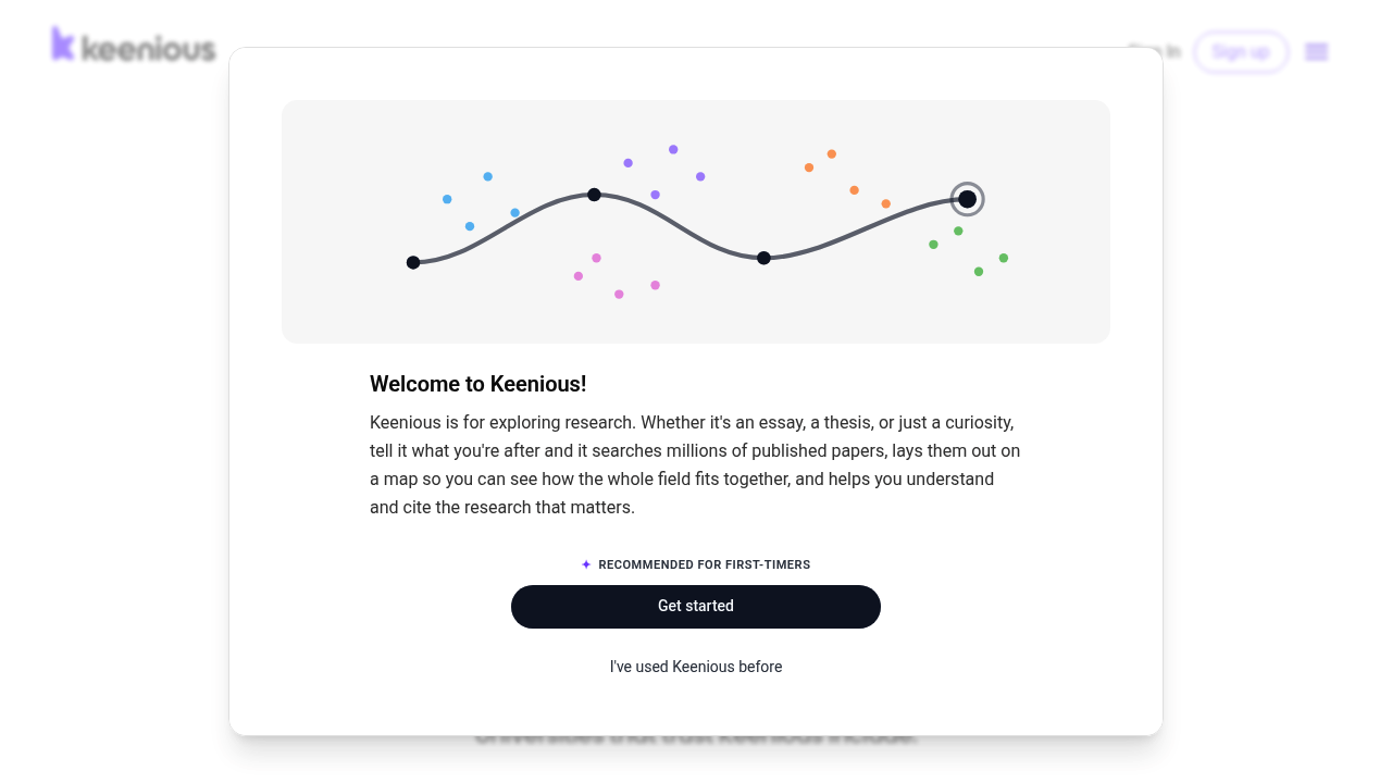 Keenious screenshot