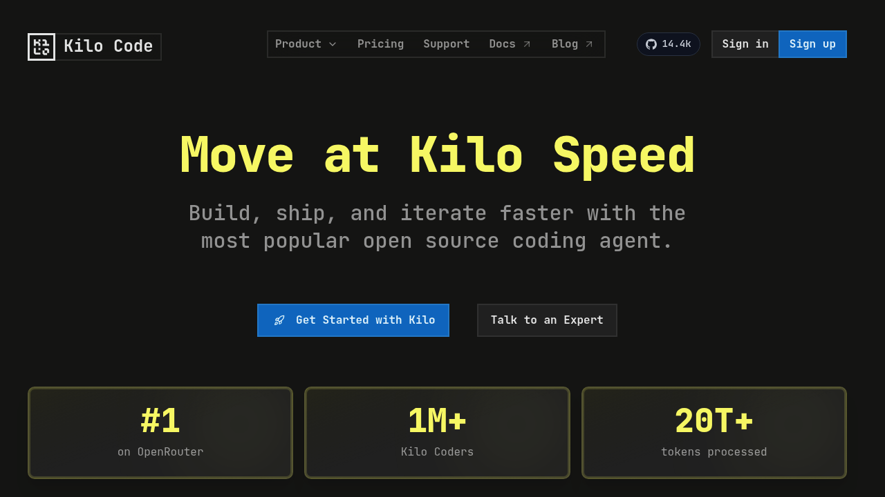 Kilo Code screenshot