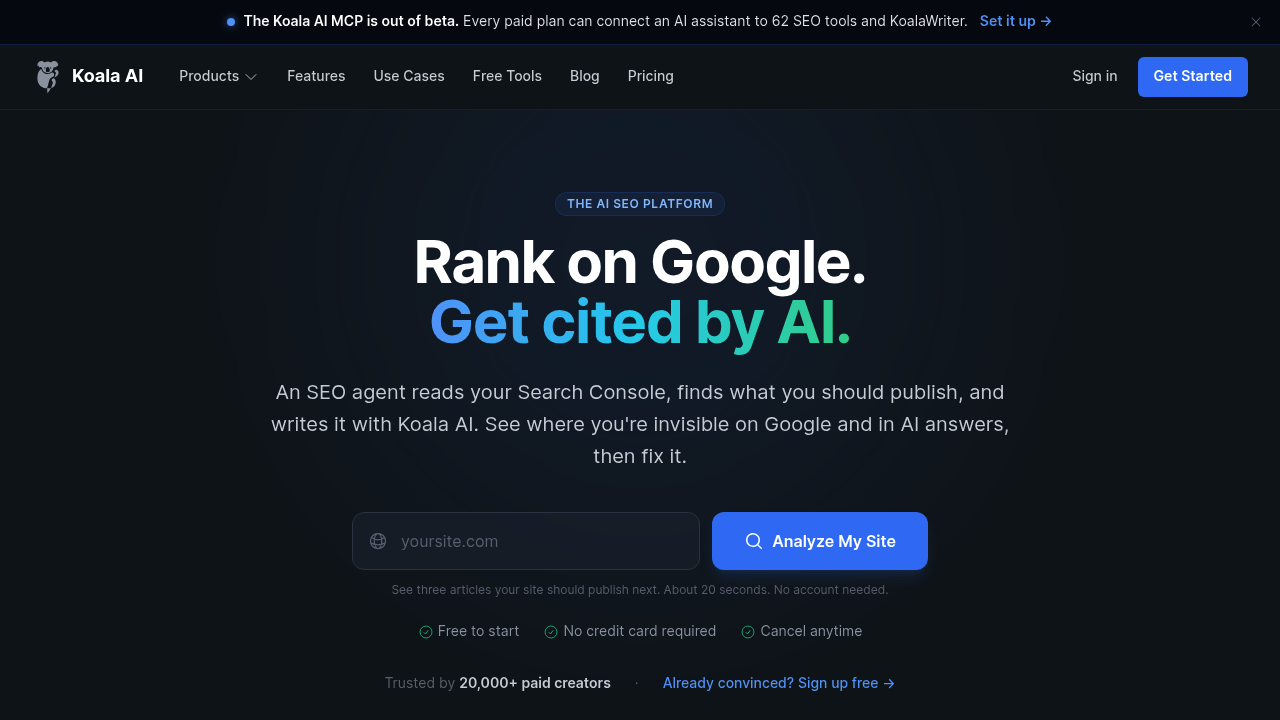 Koala AI screenshot