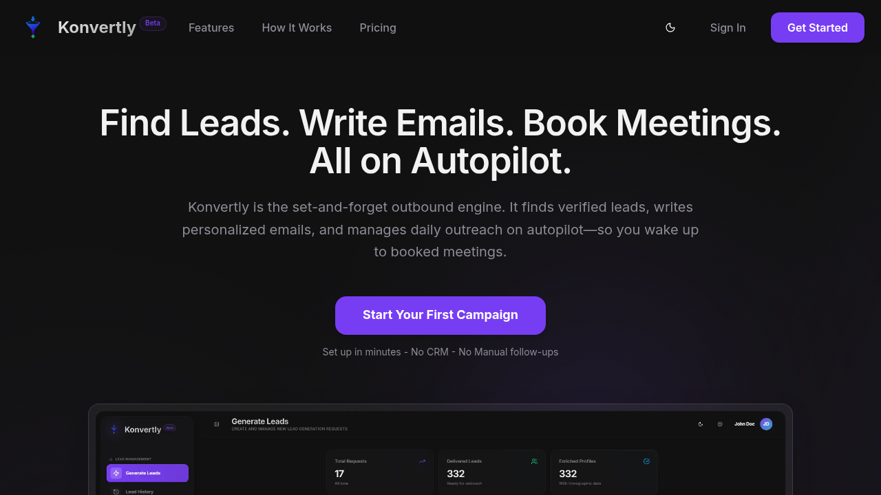 Konvertly screenshot