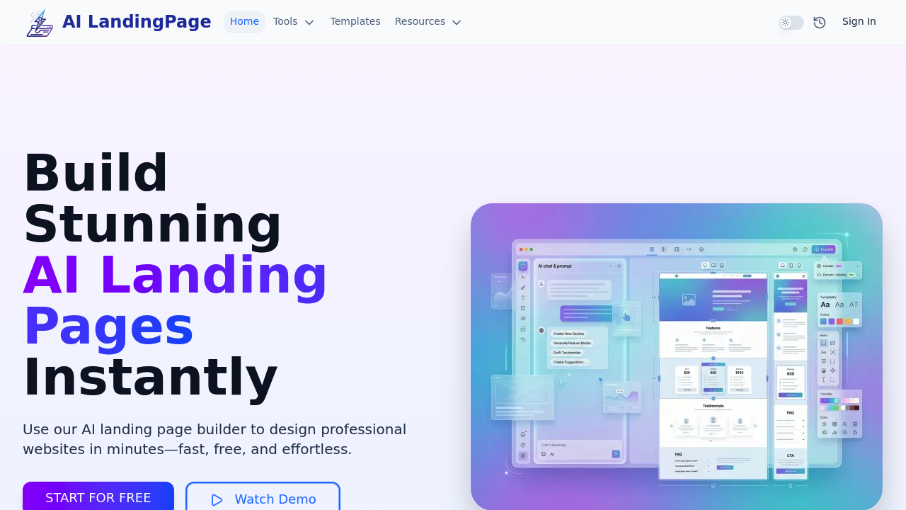 Landing-Page.io screenshot