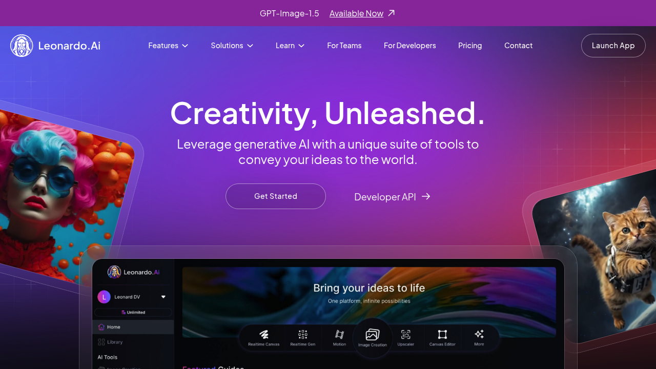 Leonardo AI screenshot