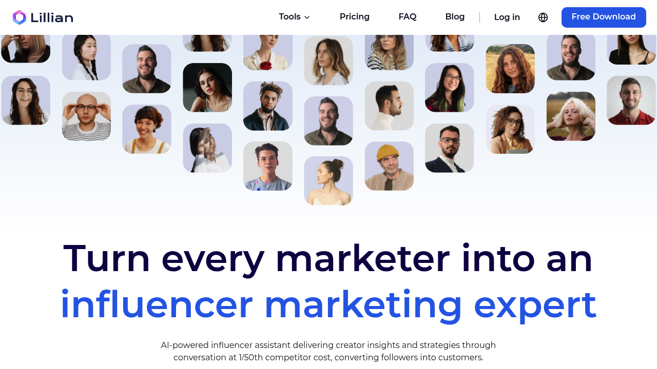 Lillian - AI Influencer Marketing screenshot