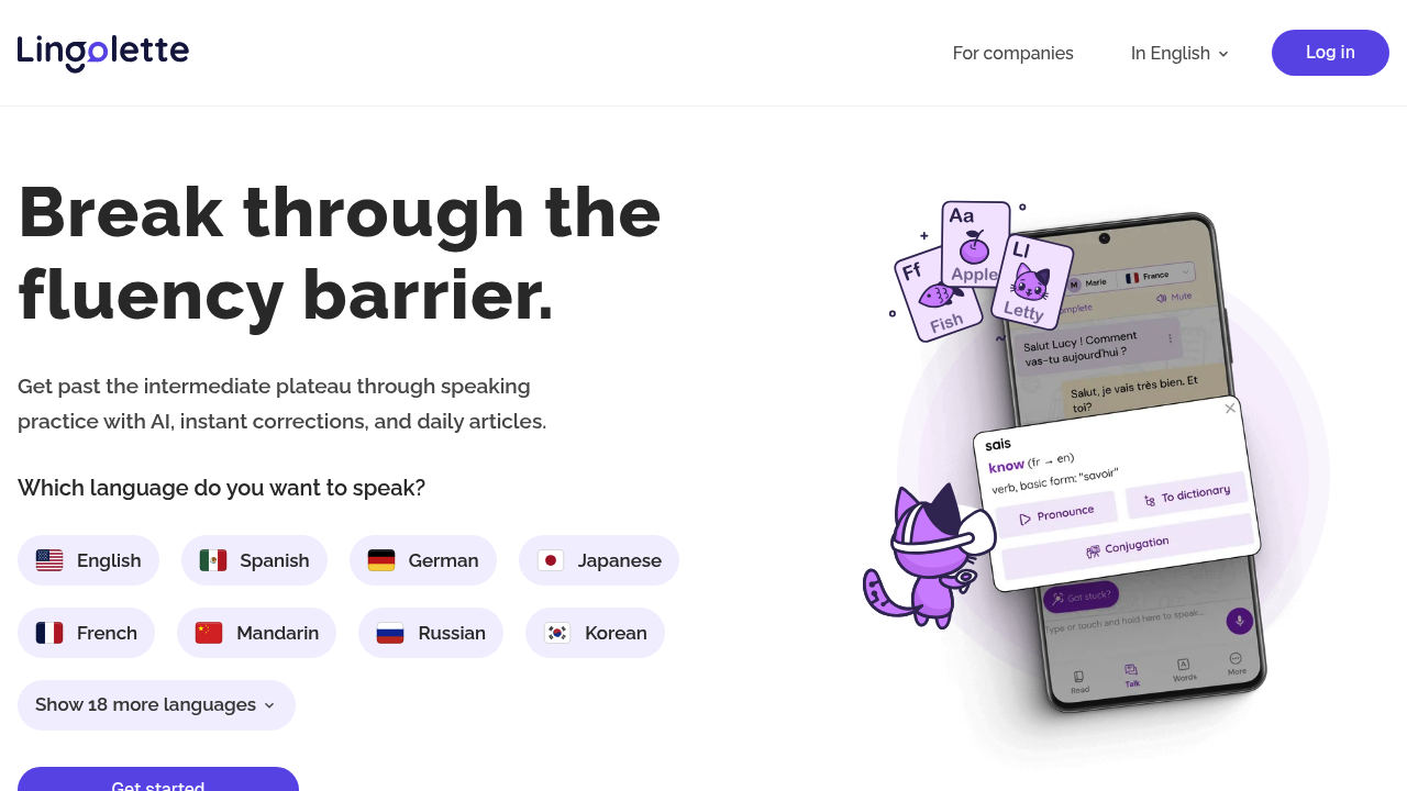 Lingolette screenshot