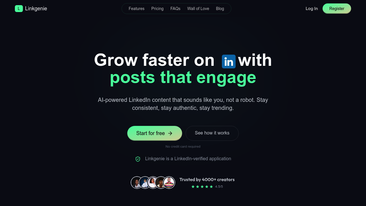 Linkgenie screenshot