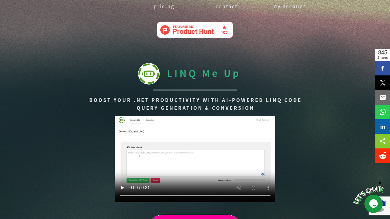 LINQ Me Up screenshot