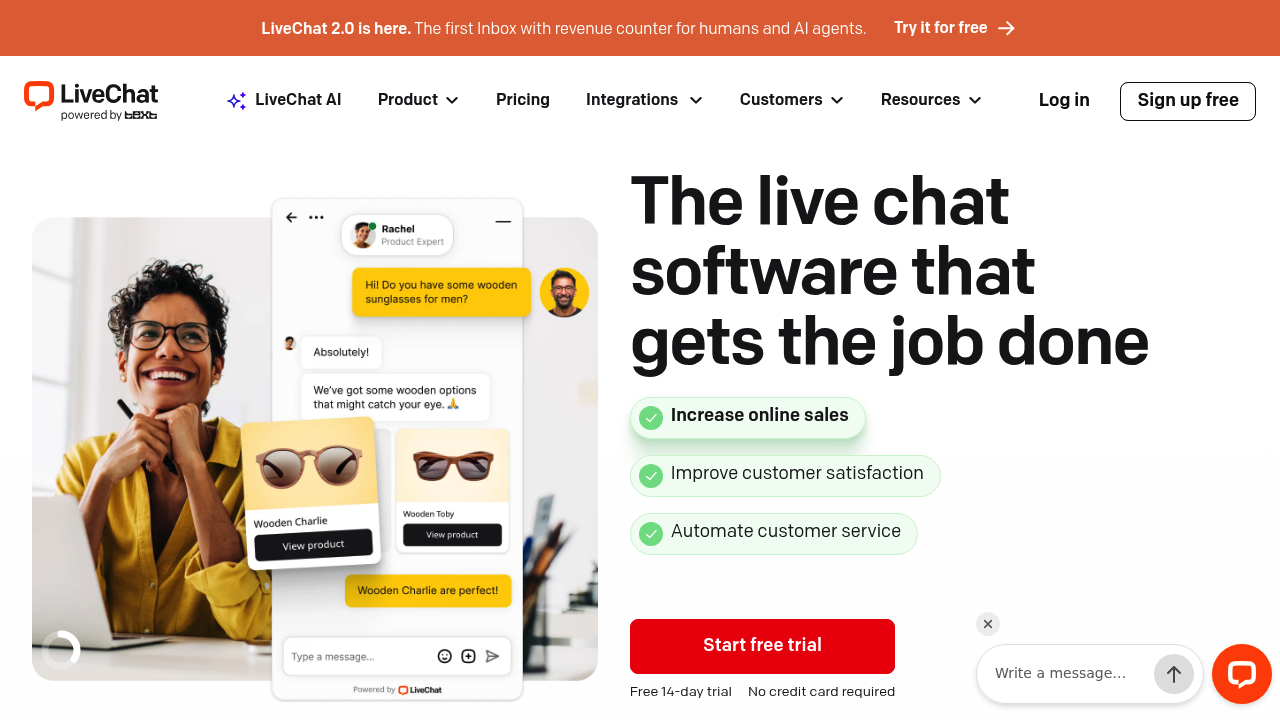 LiveChat screenshot