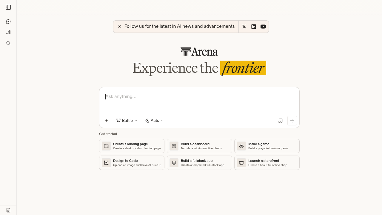 LMArena screenshot