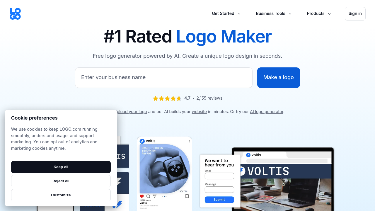 Logo.com screenshot