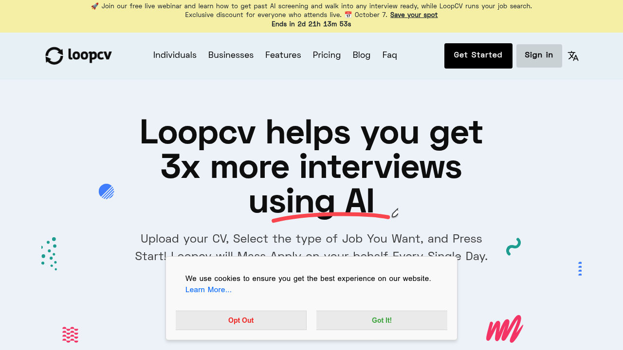 LoopCV screenshot