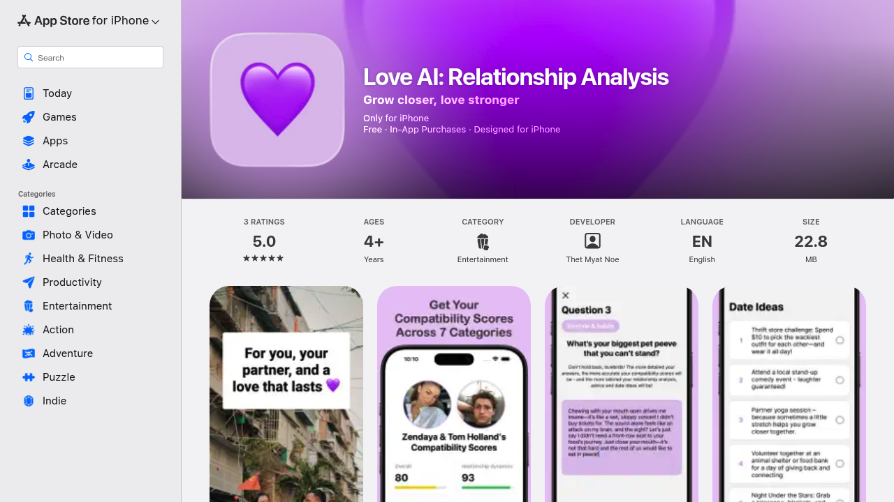 Love AI: Relationship Analysis screenshot