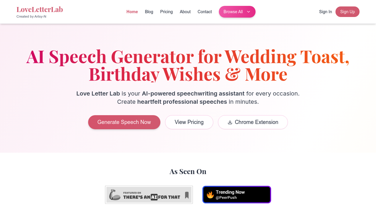 Love Letter Lab screenshot