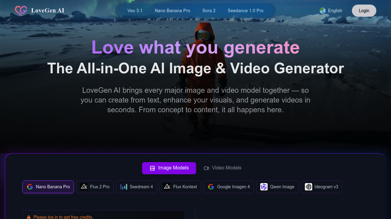 LoveGen AI screenshot
