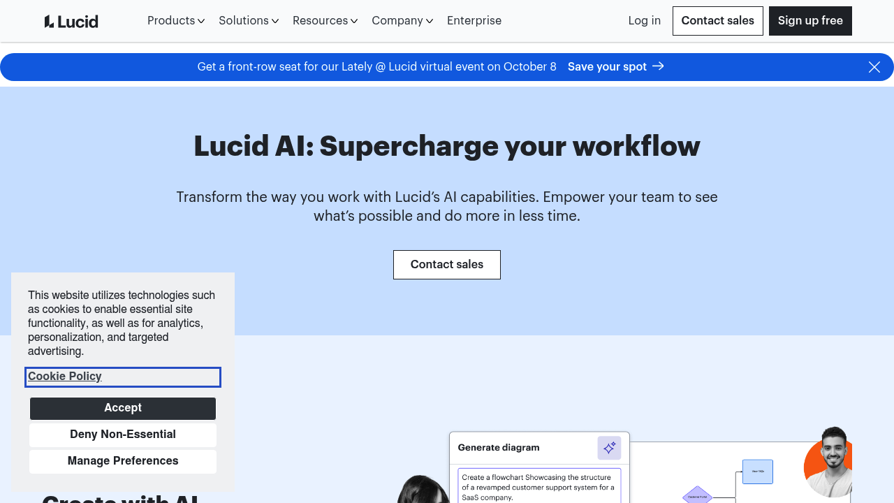 Lucidchart AI screenshot